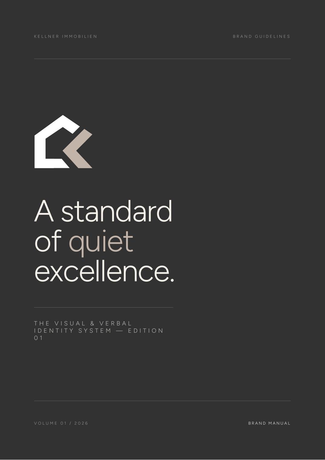 Kellner Immobilien brand guidelines cover