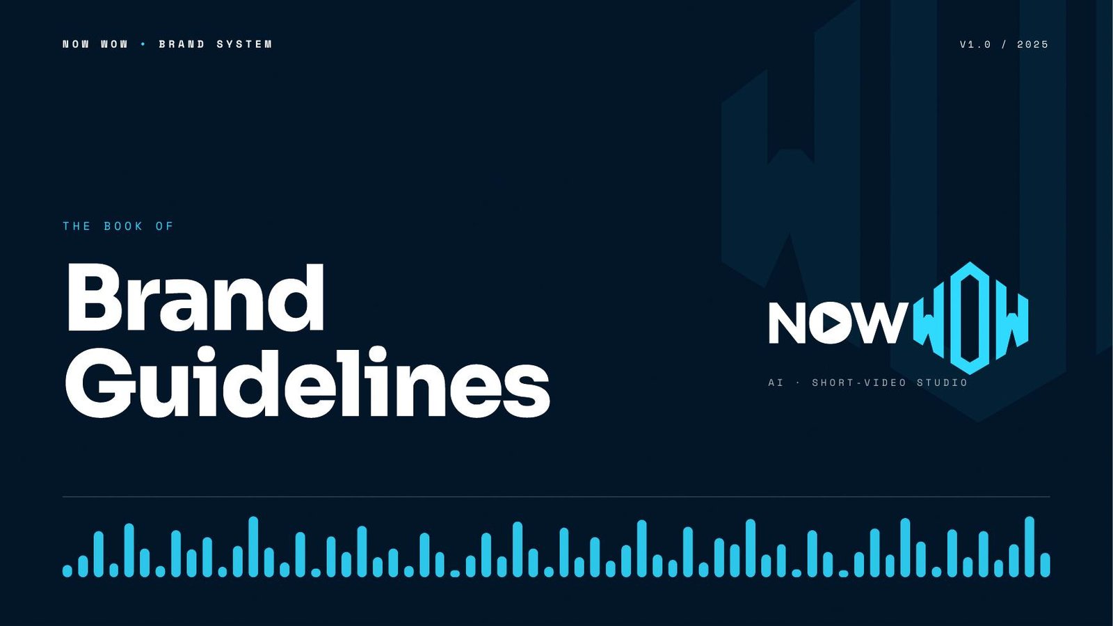 NOW WOW brand guidelines cover